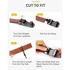 image:imageCHAOREN Leather Ratchet Belt for men 1 38 for Dress Pants  Micro Adjustable Belt Fit EverywhereBasic  Litchi Black
