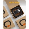 image:imageCHAOREN Leather Ratchet Belt for men 1 38 for Dress Pants  Micro Adjustable Belt Fit EverywhereBrushed  Tan