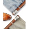 image:imageCHAOREN Leather Ratchet Belt for men 1 38 for Dress Pants  Micro Adjustable Belt Fit EverywhereBrushed  Tan