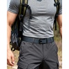image:imageCHAOREN Ratchet Tactical Belt Men  15 Adjustable Nylon Web Belt  Quick Release for Work EDC Outdoor UseFrosted Matte  Navy