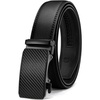 image:imageCHAOREN Leather Ratchet Belt for men 1 38 for Dress Pants  Micro Adjustable Belt Fit EverywhereSquare Buckle  Carbon Fiber