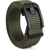 image:imageCHAOREN Ratchet Tactical Belt Men  15 Adjustable Nylon Web Belt  Quick Release for Work EDC Outdoor UseFrosted Matte  Army Green