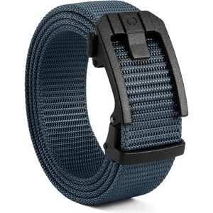 image:imageCHAOREN Ratchet Tactical Belt Men  15 Adjustable Nylon Web Belt  Quick Release for Work EDC Outdoor UseFrosted Matte  Navy