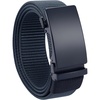 image:imageCHAOREN 15 Nylon Ratchet Belts for Men  Adjustable Casual Work Belt with Slide Buckle  Trim to FitNavy 35mm