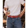 image:imageCHAOREN Mens Belt  Braided Stretch Golf Belt for Men 1 38 Gift for Golf Pants Casual Shorts JeansRed