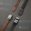 image:imageCHAOREN Mens Belt Leather Ratchet Belt  Customizable Fit Effortless Style 35mmElectroplated Silver  Full Grain Flower Black