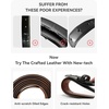 image:imageCHAOREN Mens Belts Leather Gift for Men  Ideal Match for Mens Dress ShoesBrown