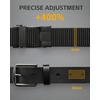 image:imageYOETEY Ratchet Tactical Belt for Men  15 Military Nylon Web Belts for Heavy Duty Work  Slide Buckle Fit PantsClassic Buckle  Brown