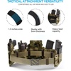 image:imageYOETEY Ratchet Tactical Belt for Men  15 Military Nylon Web Belts for Heavy Duty Work  Slide Buckle Fit PantsHollow Bright  Black