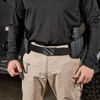 image:imageYOETEY Ratchet Tactical Belt for Men  15 Military Nylon Web Belts for Heavy Duty Work  Slide Buckle Fit PantsHollow Bright  Black