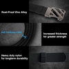 image:imageYOETEY Ratchet Tactical Belt for Men  15 Military Nylon Web Belts for Heavy Duty Work  Slide Buckle Fit PantsHollow Bright  Black