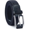 image:imageCHAOREN Mens Stretch Belt  1 38 Elastic Braided Golf Belt for Men  Stretchy Web Fit Summer Casual JeansBlue