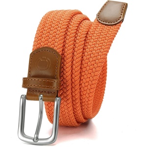 image:imageCHAOREN Mens Belt  Braided Stretch Golf Belt for Men 1 38 Gift for Golf Pants Casual Shorts JeansOrange