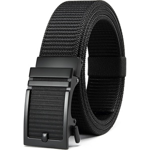 image:imageYOETEY Ratchet Tactical Belt for Men  15 Military Nylon Web Belts for Heavy Duty Work  Slide Buckle Fit PantsClassic Buckle  Black