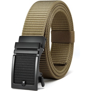 image:imageYOETEY Ratchet Tactical Belt for Men  15 Military Nylon Web Belts for Heavy Duty Work  Slide Buckle Fit PantsClassic Buckle  Brown