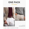 image:imageCHAOREN Reversible Belt Men 1 Piece  125 Leather Dress Belt  Trim to Fit for Elegant StyleBrownBlack