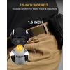 image:imageCHAOREN 15 Nylon Ratchet Belts for Men  Adjustable Casual Work Belt with Slide Buckle  Trim to FitBasic  Black