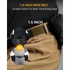 image:imageCHAOREN 15 Nylon Ratchet Belts for Men  Adjustable Casual Work Belt with Slide Buckle  Trim to FitBasic  Grey