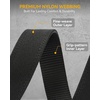 image:imageCHAOREN 15 Nylon Ratchet Belts for Men  Adjustable Casual Work Belt with Slide Buckle  Trim to FitFrosted Matte  Black Camo