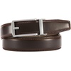 image:imageCHAOREN Mens Dress Belt  Ratchet Belt Leather 1 14 Comfort Click  Perfect Companion to Mens Dress ShoesSilver  Burgundy