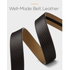 image:imageCHAOREN Ratchet Belt Replacement Strap 1 38 Leather Belt Strap for 40MM Slide Click BuckleCarbon Fiber Brown