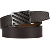 image:imageCHAOREN Ratchet Belt Replacement Strap 1 38 Leather Belt Strap for 40MM Slide Click BuckleCarbon Fiber Brown