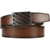 image:imageCHAOREN Ratchet Belt Replacement Strap 1 38 Leather Belt Strap for 40MM Slide Click BuckleDark Tan