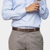 image:imageCHAOREN Ratchet Belt Replacement Strap 1 38 Leather Belt Strap for 40MM Slide Click BuckleDark Tan