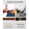 image:imageCHAOREN Mens Braided Leather Belt Casual Woven Leather Belt for Men 35mm Width for Dress Jeans GolfGradient Brown