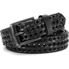 image:imageCHAOREN Mens Braided Leather Belt Casual Woven Leather Belt for Men 35mm Width for Dress Jeans GolfGun