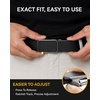 image:imageCHAOREN Ratchet Belt Men  35mm Mens Belt Leather for Casual Jeans  Versatile Fit Customizable StyleCarbon Fiber  Black