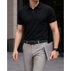 image:imageCHAOREN Ratchet Belt Men  35mm Mens Belt Leather for Casual Jeans  Versatile Fit Customizable StyleCarbon Fiber  Black