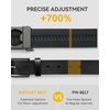 image:imageCHAOREN Ratchet Belt Men  35mm Mens Belt Leather for Casual Jeans  Versatile Fit Customizable StyleGun Metal  Full Grain Black