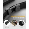 image:imageCHAOREN Ratchet Belt Men  35mm Mens Belt Leather for Casual Jeans  Versatile Fit Customizable StyleGun Metal  Full Grain Black