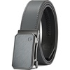 image:imageCHAOREN Ratchet Belt Men  35mm Mens Belt Leather for Casual Jeans  Versatile Fit Customizable StyleGrey Stone  Grey