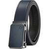 image:imageCHAOREN Ratchet Belt Men  35mm Mens Belt Leather for Casual Jeans  Versatile Fit Customizable StyleNavy Stone  Navy