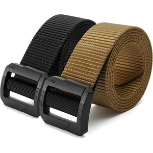 image:imageCHAOREN Tactical Belt Men  Nylon EDC Belt for Military CCWMetal Free Black  Coyote Brown