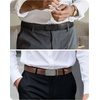 image:imageCHAOREN Mens Belt Leather Ratchet Belt 2 Pack  Customizable Fit Effortless Style 35mmCharcoal Depiction CognacImperial Black