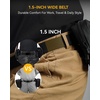 image:imageCHAOREN 15 Nylon Ratchet Belt Men  Casual Work Belt for Jeans  Quick Release Zinc Alloy Buckle Micro Adjustable Fit for EDC Everyday Wear Trim to FitFrosted Matte  Black