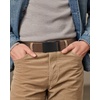 image:imageCHAOREN 15 Nylon Ratchet Belt Men  Casual Work Belt for Jeans  Quick Release Zinc Alloy Buckle Micro Adjustable Fit for EDC Everyday Wear Trim to FitFrosted Matte  Brown