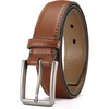 image:imageCHAOREN Mens Leather Belt  1 38 Dress Belt for Business amp Casual Wear  Reinforced Stitching Classic Style Comfortable Fit GiftBoxed Pairs with Suits Slacks and JeansTan