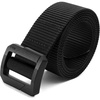 image:imageCHAOREN Tactical Belt Men  Nylon EDC Belt for Military CCW  QuickRelease Buckle Frayresistant Tail Reliable Support for Duty Work HikingMetal Free Black