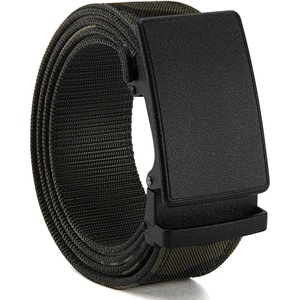 image:imageCHAOREN 15 Nylon Ratchet Belt Men  Casual Work Belt for Jeans  Quick Release Zinc Alloy Buckle Micro Adjustable Fit for EDC Everyday Wear Trim to FitFrosted Matte  Black Camo