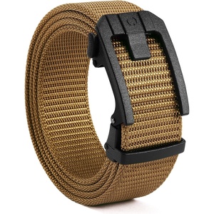 image:imageCHAOREN Ratchet Tactical Belt Men  15 Adjustable Nylon Work Belt  Quick Release Slide Buckle Heavy Duty Support for EDC Military Hiking Trim to FitCoyote Bronze