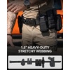 image:imageCHAOREN Riggers Belt Men  15 Tactical Belt with VRing  Quick Release Buckle Military Range Heavy Duty Stretchable Nylon CQBBrown