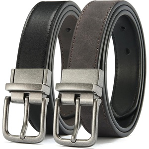 image:imageCHAOREN Boys Reversible Dress Belt 1 Piece  1 Leather Belt for Kids  1 Belt 2 Colors Classic Style Trimtofit Comfortable Fit School uniforms and everyday wearBlackRaw Umber