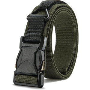 image:imageCHAOREN Riggers Belt Men  15 Tactical Belt with VRing  Quick Release Buckle Military Range Heavy Duty Stretchable Nylon CQBArmy Green