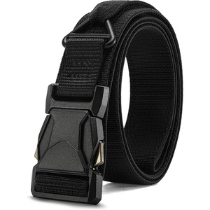 image:imageCHAOREN Riggers Belt Men  15 Tactical Belt with VRing  Quick Release Buckle Military Range Heavy Duty Stretchable Nylon CQBBlack