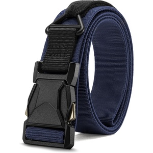 image:imageCHAOREN Riggers Belt Men  15 Tactical Belt with VRing  Quick Release Buckle Military Range Heavy Duty Stretchable Nylon CQBNavy Blue