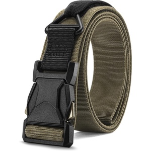 image:imageCHAOREN Riggers Belt Men  15 Tactical Belt with VRing  Quick Release Buckle Military Range Heavy Duty Stretchable Nylon CQBRanger Green